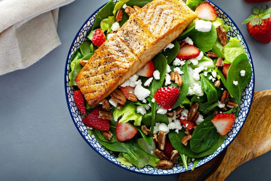 Strawberry & Salmon Salad Oliver's Markets