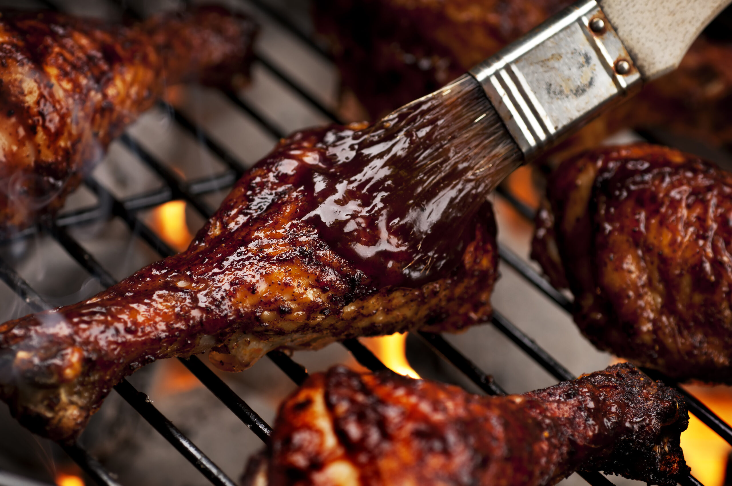 Grilled Chicken with Spicy Peach Glaze - Oliver's Markets
