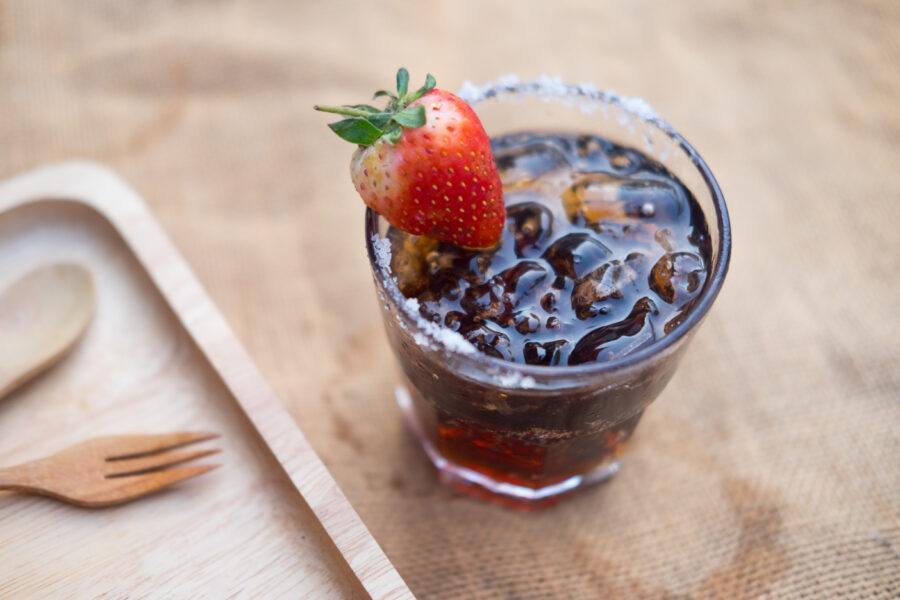 Strawberry Lemon Balsamic Vinegar Mocktail Oliver's Markets