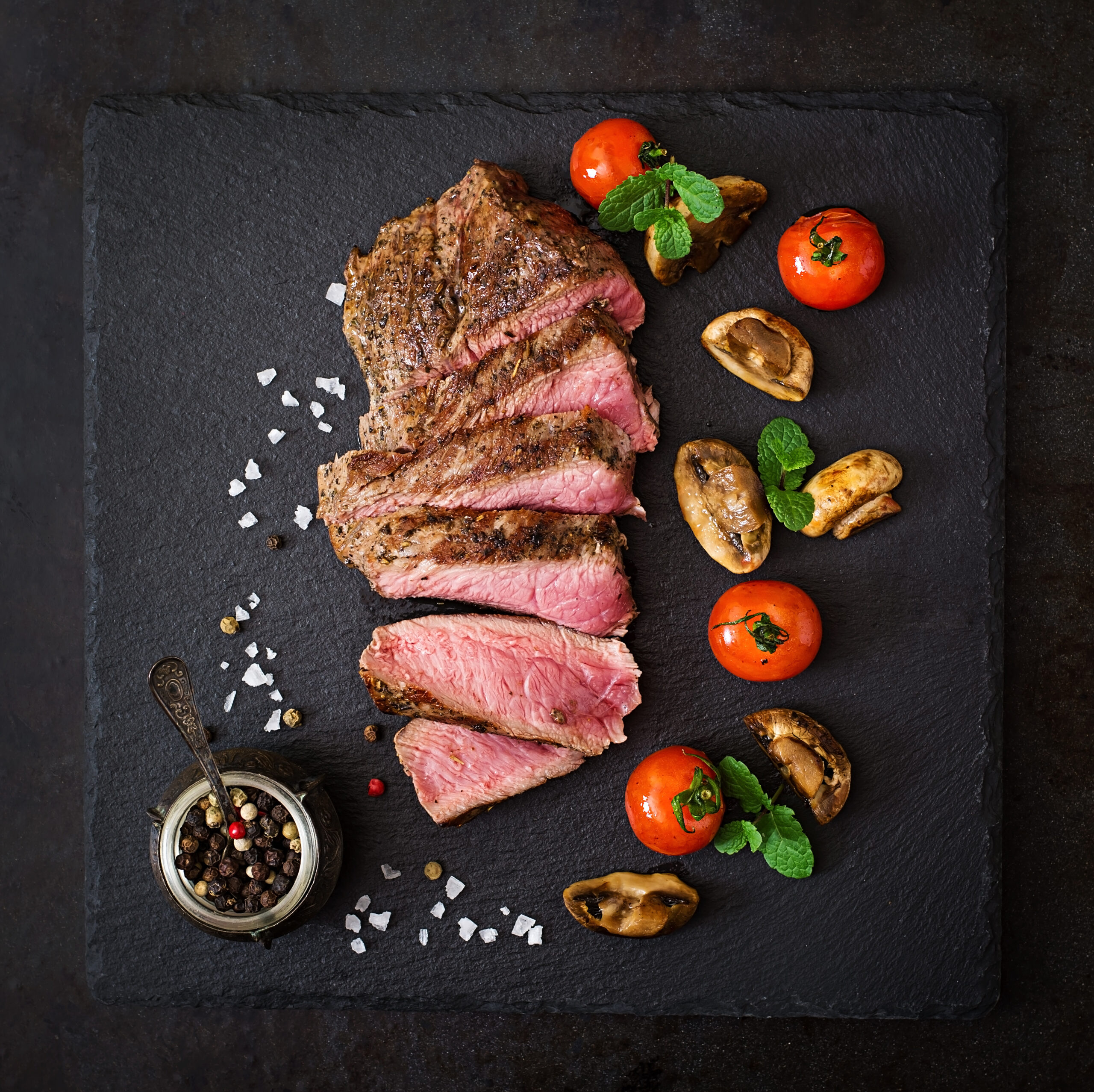 Seared New York Wagyu Steak with Gourmet Mushrooms - Oliver's Markets