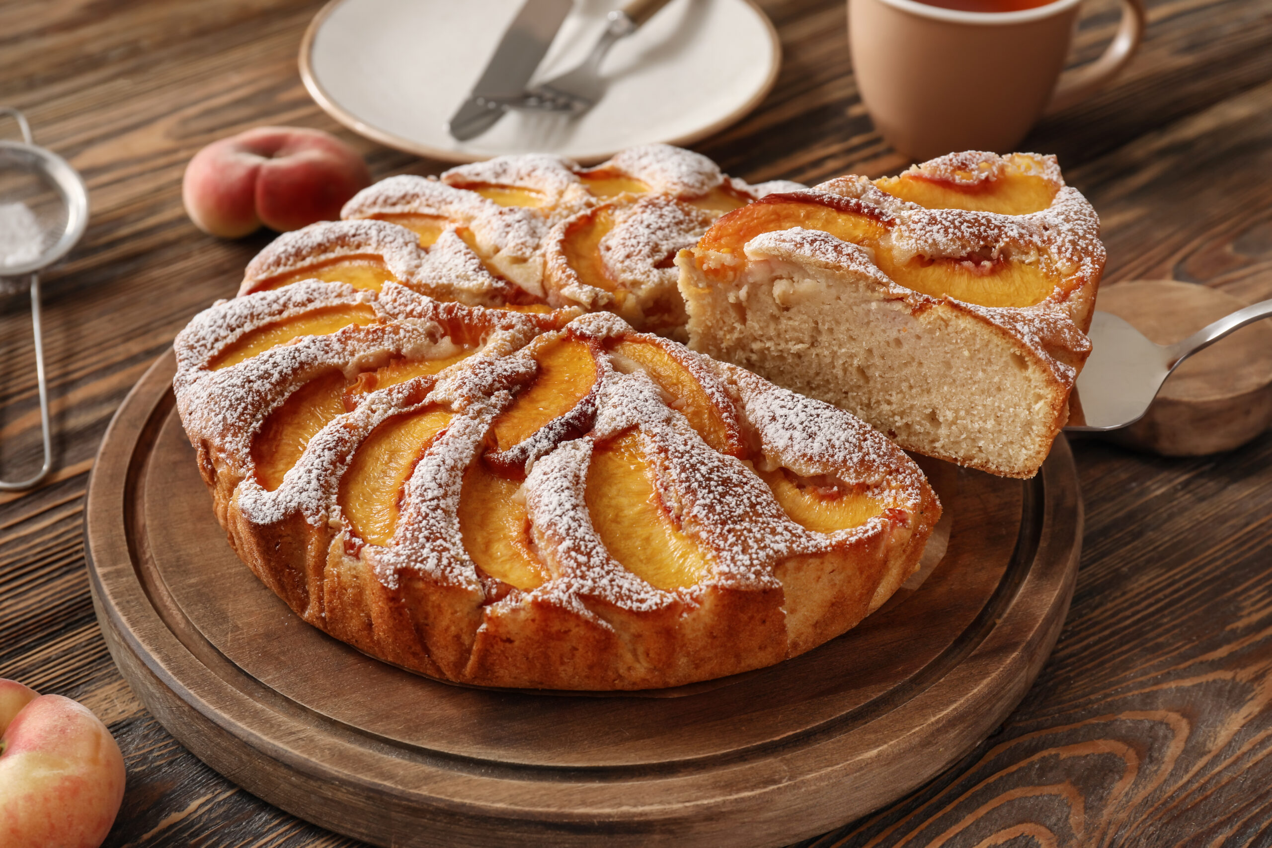 Peach Olive Oil Cake - Oliver's Markets