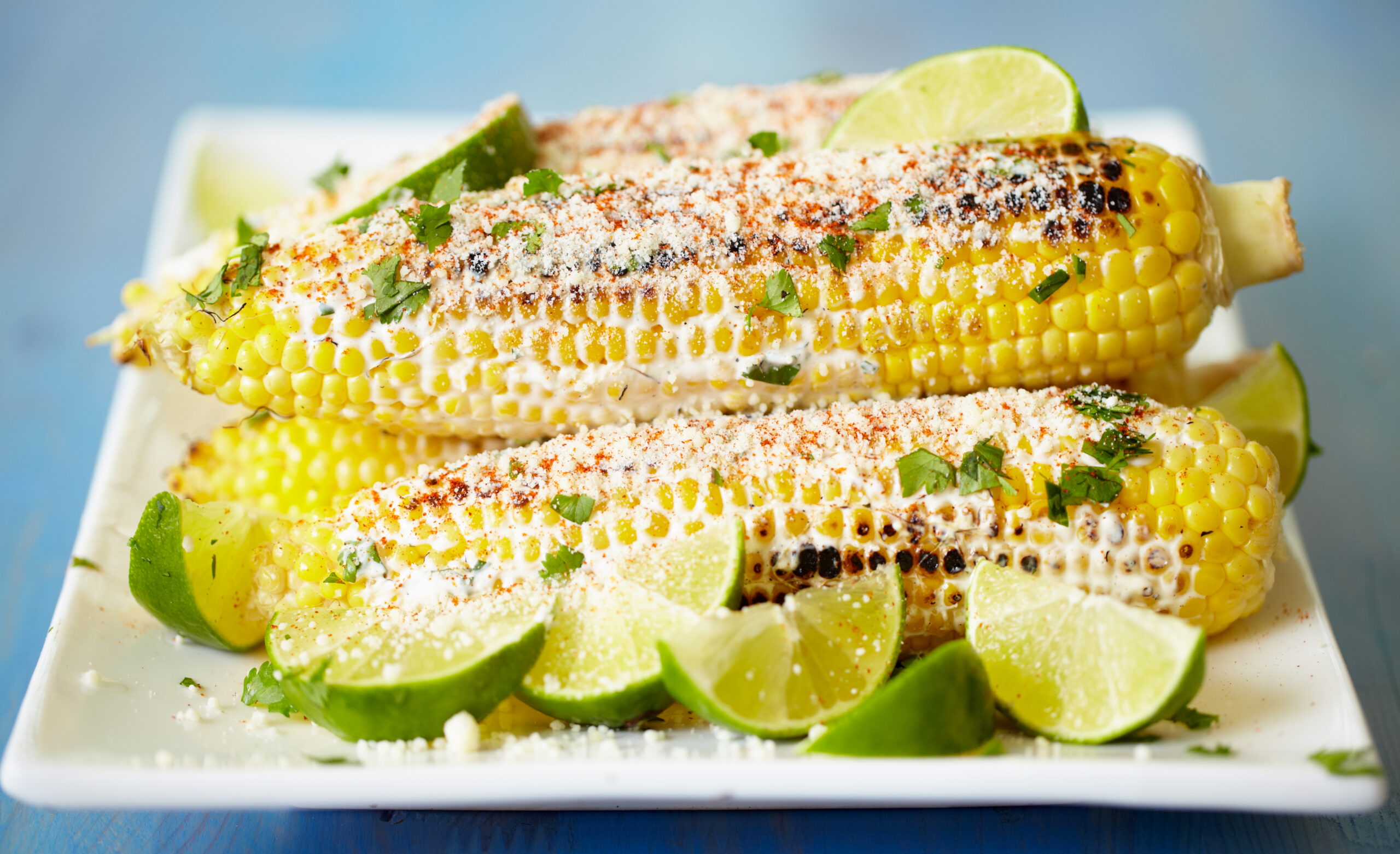 Grilled Corn with Herb Butter and Cotija - Oliver's Markets