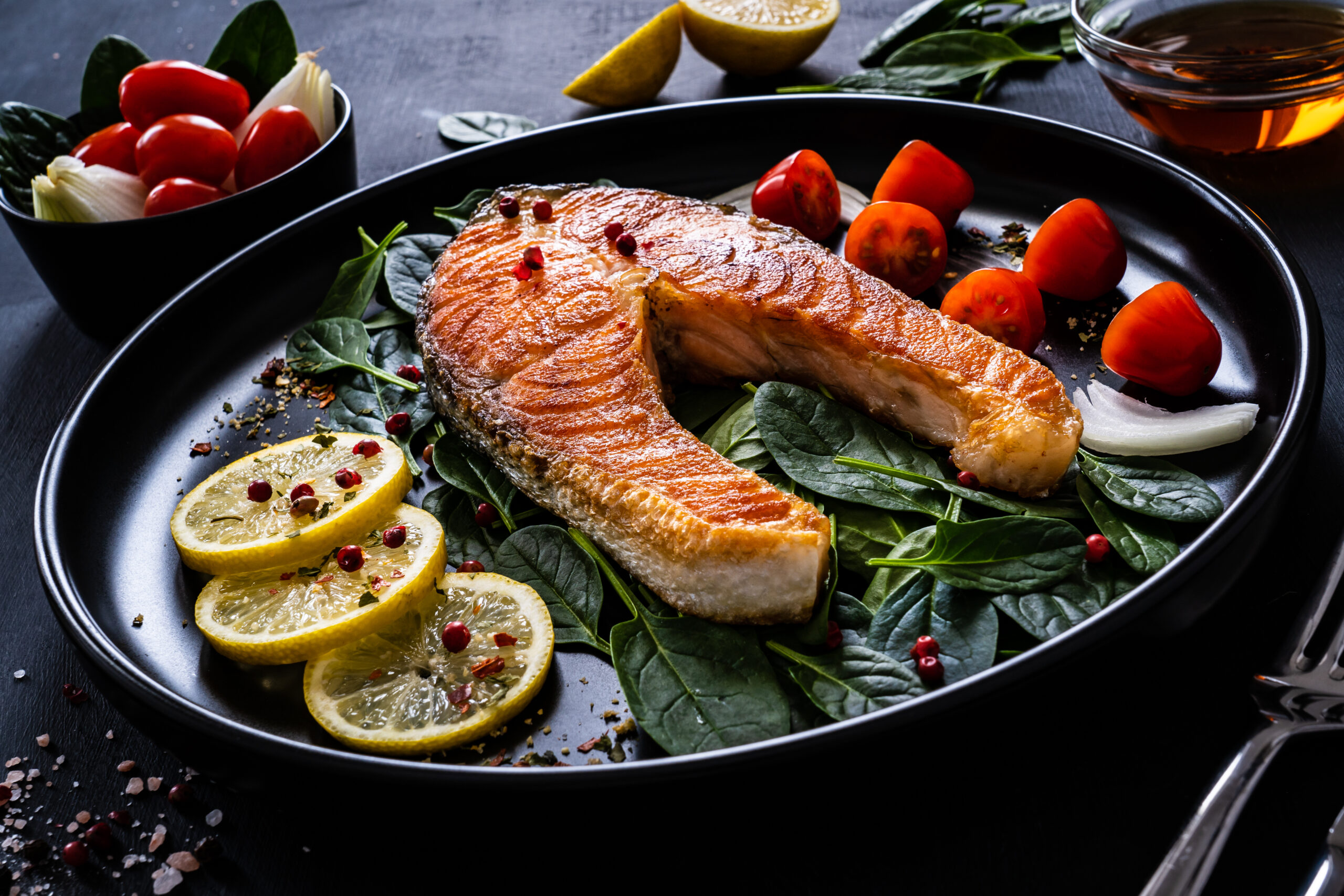 Herby Skillet Salmon Featuring Oliver’s Own Basil Infused Olive Oil - Oliver's Markets